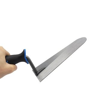 Truelle à pointe arrondie 18 cm, lame en acier au carbone, poignée ergonomique, grip antidérapant noir, outil de jardin - Product Image 3