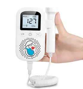 Home use large LCD screen charging waterproof dopler monitor pregnant hand-held Ultrasound baby