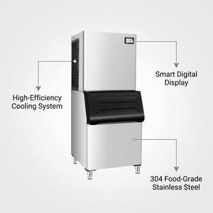 Máquinas de Hielo Comerciales de Alto Rendimiento con PLC y Refrigeración por Agua, Capacidad de 190 kg para Hoteles - Product Image 4