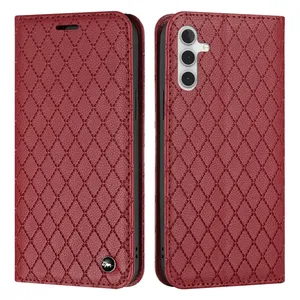 Magnetic Sheep Wallet Leather Case For Samsung Galaxy A25 A04E Xcover Pro 2 Cover5 M53 M33 A53 A73 A52 A33 Diamond Flip Cover
