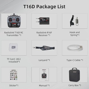 วิทยุบังคับ Radiolink T16D 16CH พร้อมตัวรับสัญญาณ R16F 2.4G ระบบส่งข้อมูลขั้นสูง ระยะไกล 4000 ม. สำหรับโดรน FPV เครื่องบิน รถบังคับวิทยุ - Product Image 3