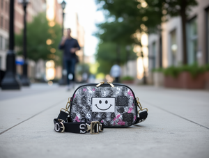 Borsa a tracolla rigida stampata da donna da 7 pollici per uso quotidiano in tutte le stagioni - Product Image 2