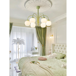 Lustre Moderne Minimaliste Vert Citrouille Tendance Instagram pour Salle à Manger, Bureau, Chambre, Salon – Taille Moyenne - Product Image 5
