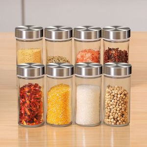 Excellent Organisateur de Comptoir Rotatif en Métal pour Épices, avec 8 Bocaux en Verre – Support de Rangement Rotatif pour Épices - Product Image 6