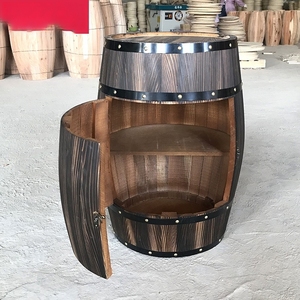 <span class=keywords><strong>Cantinetta</strong></span> Portatile in Legno Massello Stile Pastorale con Porta Apribile e Espositore per Vini - Product Image 5