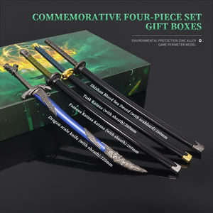 Vente en gros de jouet lance en alliage de zinc le même jeu porte-clés Merch mini épée boîte-cadeau - Product Image 2