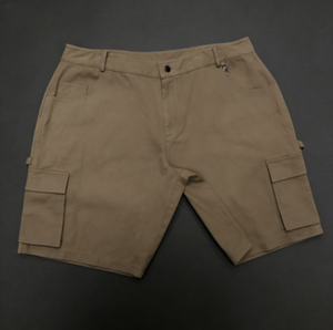 Men's Custom 100% Cotton Cargo Shorts with Multi Pockets Print OEM Service & Personalized Logo Digital Printing - Product Image 3