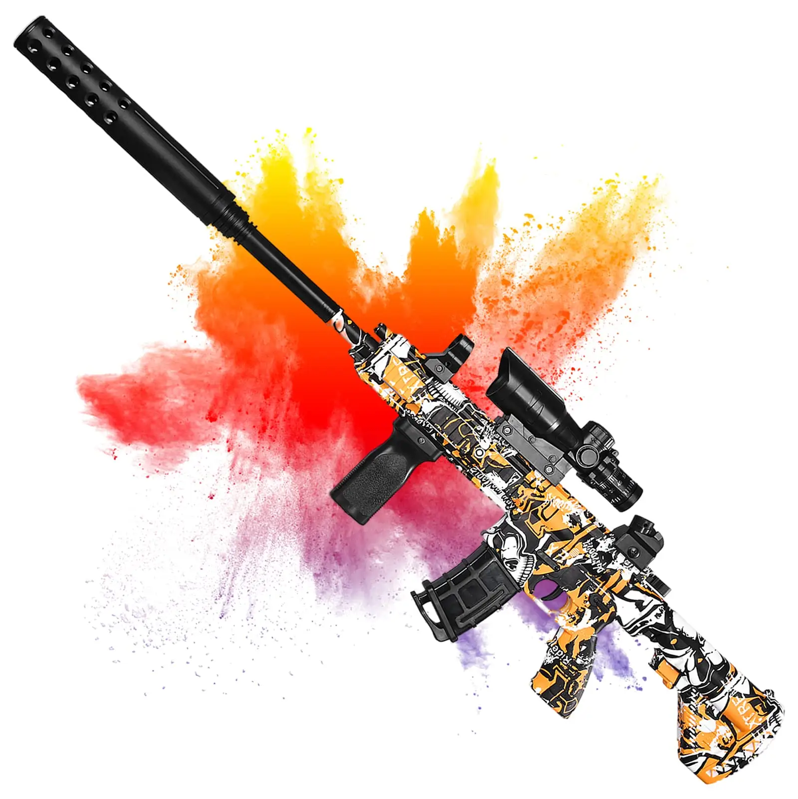 Камуфляжная игрушка Yoou M416, электрический <span class=keywords><strong>пистолет</strong></span> для краски с гелевыми шариками