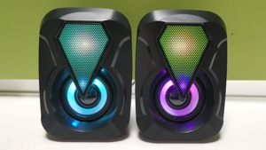 Loa Siêu Trầm LED Chiếu Sáng Rạp Hát Tại Nhà Loa Siêu Trầm Để Bàn To Hơn Di Động Mini Usb 2.0 RGB Cho Máy Tính Máy Tính Xách Tay Máy Tính Bảng - Product Image 2