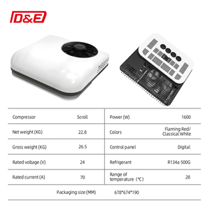 Sản xuất chuyên nghiệp Roof mounted điều hòa không khí nhanh chóng làm mát 12V 24V điều hòa không khí cho xe tải RV van - Product Image 3