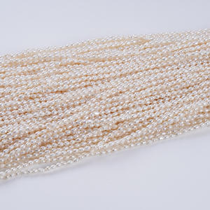 3-4mm Small Baroque Double-Sided <b>Loose</b> Freshwater <b>Pearl</b> Necklace with Light Straight Hole Natural Irregularly Shaped Accessories - Product Image 2