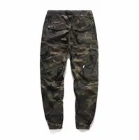 Men's Camouflage Cargo Army Pants, Loose Cotton Trousers