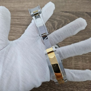 Boîtier en acier inoxydable doré de haute qualité 39 mm avec verre saphir, accessoires de montre de marque pour mouvements 2836 et 8215 - Product Image 6