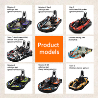 X-KART Go Kart de Dos Plazas, Go Kart de Lujo de 2 Asientos para Pista Comercial con Tanque de Combustible de Gran Capacidad de 10L