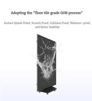 Écran d'affichage LED pliable à trois volets, double face, écran d'affichage électronique LED à trois côtés, bannière LED à 3 faces