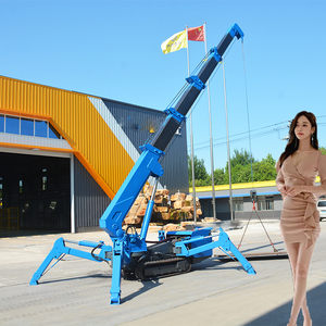Narrow Space Mobile Mini <b>Small</b> Spider Crane With Knuckle Boom in Ports <b>Shops</b> Price - Product Image 3