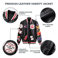Vestes personnalisées pour hommes, style preppy, chaudes, hiver, manches de baseball, logo, tissu élégant