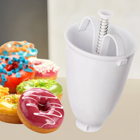 KZR Mini machine à beignets en plastique, distributeur de desserts, moule à beignets pour friture, outils de cuisson DIY, facile, rapide, portable, moule à gaufres arabes