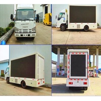 Panneau d'affichage publicité écran Led 3 faces monté sur véhicule camion alimentaire écran d'affichage signe écran de télévision pour la publicité dans les magasins