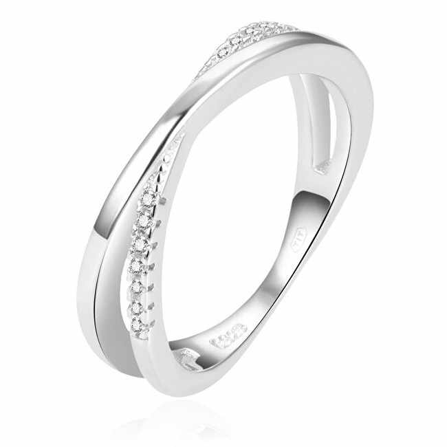 Charming Double Ring in Silver AGG225-52mm Circuit for Jewelry Collections