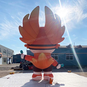 6m gigante personalizado desenhos animados inflável menino modelo publicidade exterior Cartoon inflável mascote com chama - Product Image 2
