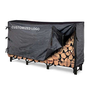 Soporte de madera y Metal de alta resistencia, estante de leña para exteriores - Product Image 1