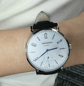 <b>Watches</b> Men Simple Large Dial Classic Automatic Wrist <b>Watch</b> OEM by Sea-Gull ST1701 Movement Arabic <b>White</b> Dial <b>Watch</b> - Product Image 5