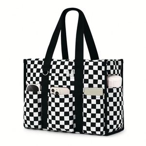 Multi-Pocket Tote <b>Bag</b> for Women Waterproof <b>Nursing</b> <b>Bag</b> with Multiple Convenient Pockets and Zipper - Product Image 3