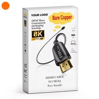 Câble 8K 2.1 pour 60Hz 4K 120Hz, gaine en PVC, caméra, haut-parleur, moniteur, lecteur DVD, garantie de 24 mois