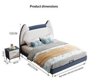 Camera da Letto Morbida e Confortevole, Letto Grande Disponibile in Varie Misure e Colori, Adatto per Bambine e Bambini. - Product Image 6