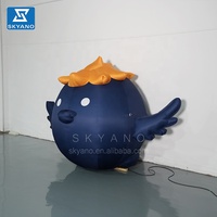 Mascotte aigle de dessin animé gonflable personnalisé sculpture gonflable de personnages d'animaux de dessin animé