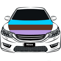 Housse de capot de voiture en polyester personnalisée Androgyne (Alternative) Arc-en-ciel Gay, Housse de capot élastique pour la décoration de voiture lors des activités Pride