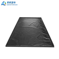 Tapis de sol de garage robuste pour SUV et camion, en PVC tissé, occultant, imperméable, écologique, antidérapant, avec raclette télescopique pour coins, uni