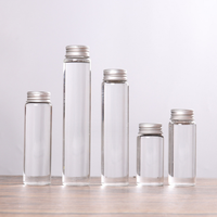 Envasado de alimentos de fondo plano Premium que desea tubo de ensayo de vidrio de borosilicato alto con tapón de rosca de aluminio