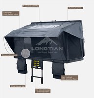 Tente de toit rigide en TPU à ouverture latérale, en aluminium, 4 saisons, pour 4x4, SUV tout-terrain, camping-car, camion