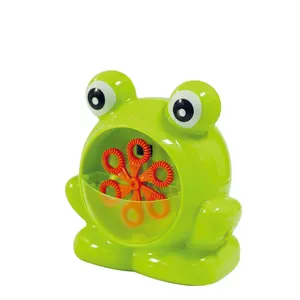 2023 Wanna Bubble kids soap blower cartoon frog bubble toy bubbles machine