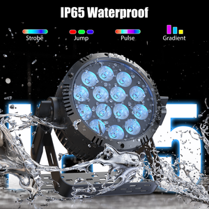 UKING 14x15W RGBW 4in1 Waterdichte <span class=keywords><strong>LED</strong></span> <span class=keywords><strong>Par</strong></span> Licht IP65 Stage DJ Apparatuur Disco Buiten <span class=keywords><strong>Par</strong></span> Licht - Product Image 4