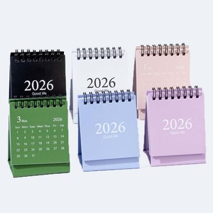 Custom Logo 2026 Mini Desk Calendar Simple Design for Promotional Business Gifts