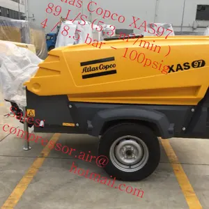 Atlas Copco XAS97建筑工程用便携式柴油空气压缩机