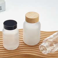 Capsule scellée étanche à la lumière médecine pilule bouteille en verre en gros clair/givré 150ml 200ml soins de santé Capsule partie bouteille en verre