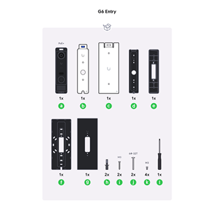 อุปกรณ์อัจฉริยะสำหรับประตูบ้าน Ubiquiti UVC-G6-Entry พร้อมระบบ UniFi Protect และ Access Integration รุ่น Ubiquiti UVC-G6-Entry W1223 - Product Image 3