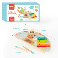 Wooden Pounding Game Multi Function Percussion Instrument Kids Early Education Multi-Functional Wooden Toddler Music Toys