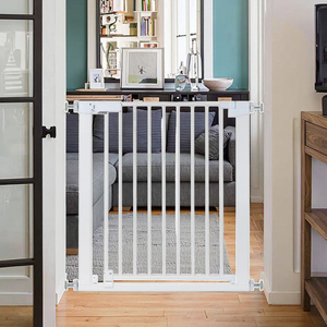 Barrières de sécurité pour chiens à double verrouillage, barrière de sécurité pour enfants facile à installer et durable pour escaliers, barrières de sécurité pour bébés à fixation par pression, barrière de sécurité pour bébés OEM pour escaliers - Product Image 3