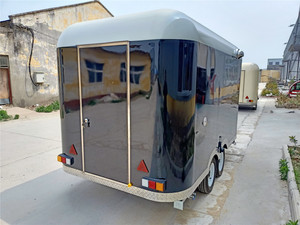 YITUO Mobile Catering Trailer Food Truck Glass Sliding Window Stainless Work Table 4 Wheels Tow <b>bar</b> Trailer - Product Image 5