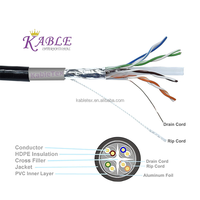 Kabel Jaringan LAN Ethernet CAT6 SFTP Terproteksi RJ45 Konduktor Tembaga Murni Selubung PVC LSZH