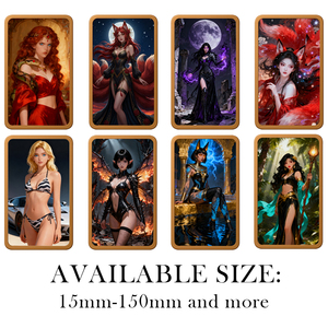 Regalo de Navidad, Barra de Cobre Puro 999 de 1 Onza AVDP, Diseño de Brujas Sensuales y Hermosas, Impresión UV Colorida, con Cápsula - Product Image 6