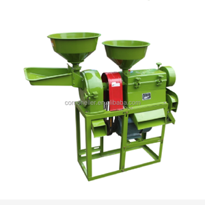 Household convenience mobile combination rice mill machine
