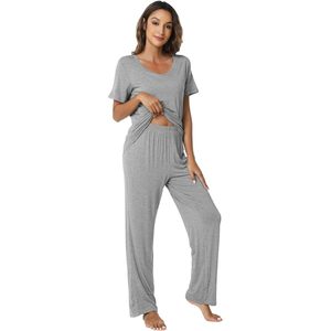 Ensemble de pyjamas pour femmes personnalisés, 2 pièces, haut doux avec pantalon long, vêtements de nuit légers, vêtements de détente, tailles S à XXL - Product Image 1
