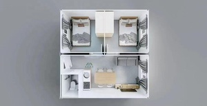 Panneau sandwich modulaire en acier facile à transporter 20 pieds 40 pieds pour bureau, atelier, école, hôpital, entrepôt, <span class=keywords><strong>conteneur</strong></span> pliant - Product Image 6