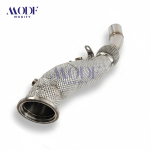 Downpipe Premium in Acciaio Inox T304 con Protezione Termica, Kit Tubo di Scarico Sportivo ad Alte Prestazioni per <span class=keywords><strong>BMW</strong></span> <span class=keywords><strong>B38</strong></span> 1.5T <span class=keywords><strong>F20</strong></span> F30 118i 318i - Product Image 3